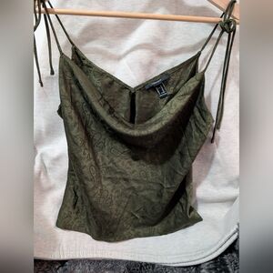 Express Olive Paisley Camisole